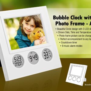 Bubble Clock with Photo Frame